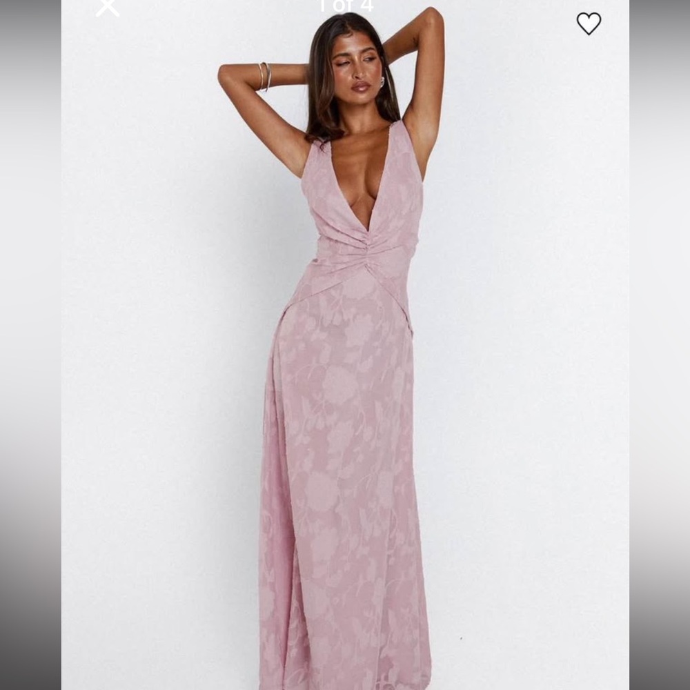 Princess Polly Frederica Plunge Burnout Maxi Dress